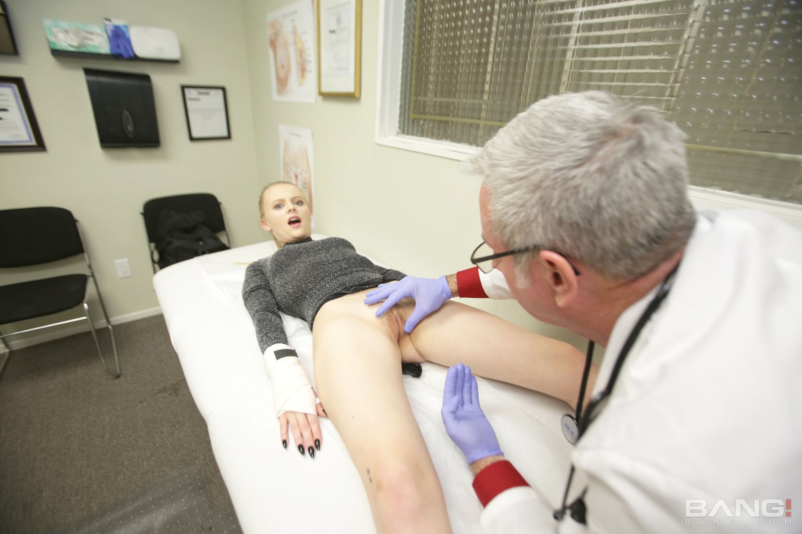 Paris White Is A Cutie Gymnast That Gets An Internal Exam From Her Doc!