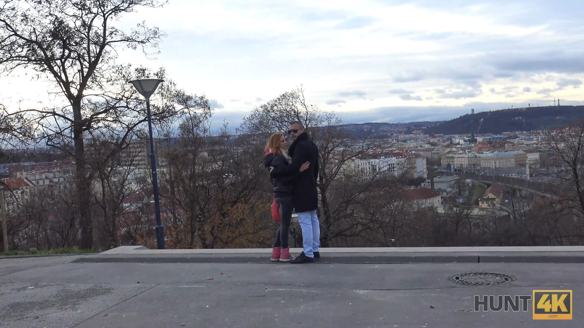 Red-haired girl likes sex for money in front of her boyfriend