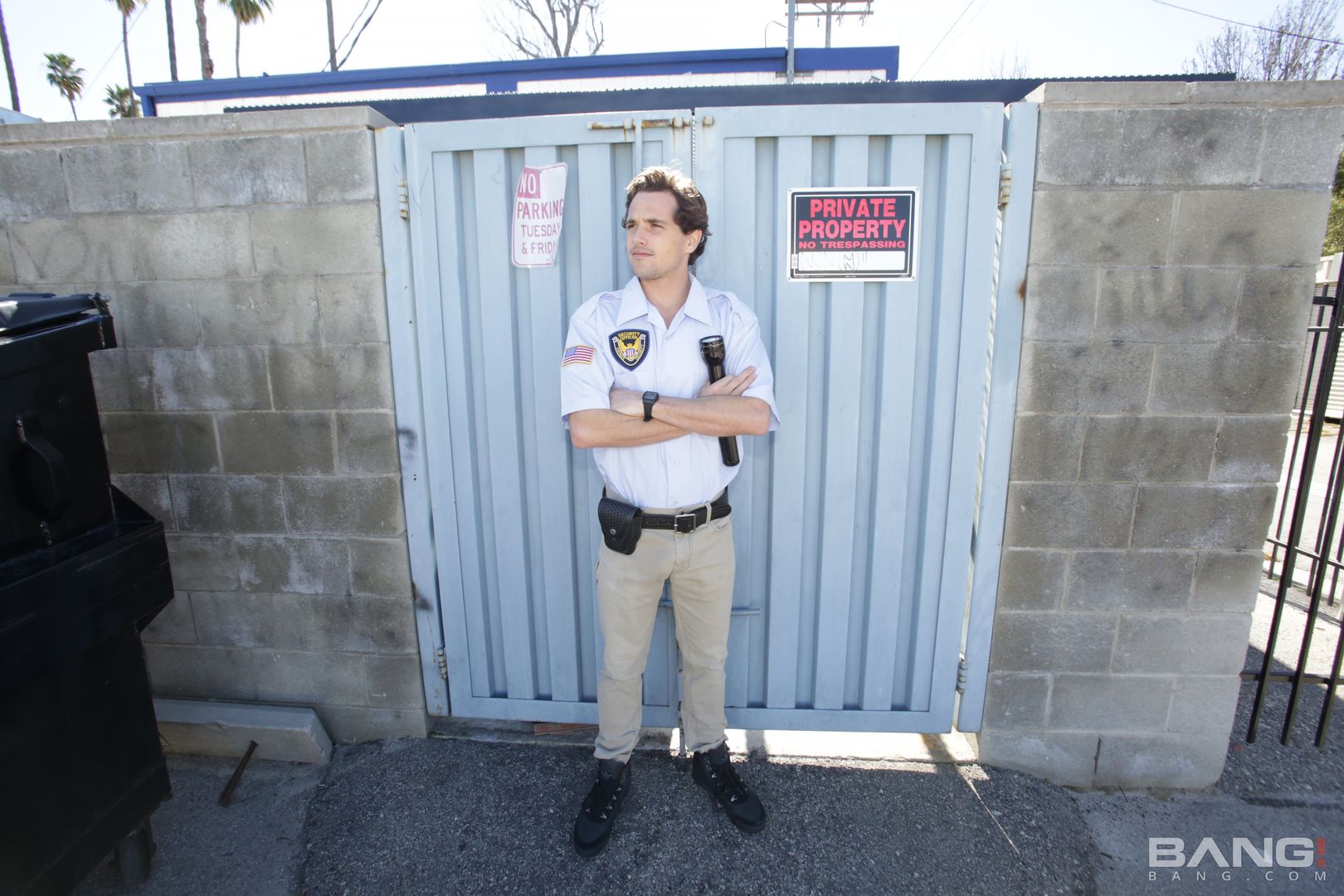 April O'neil Fucks The Security Guard To Get Out Of Her Parking Ticket!