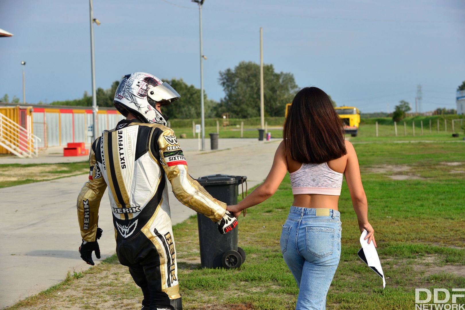 Biker Bangs Fan's Asshole