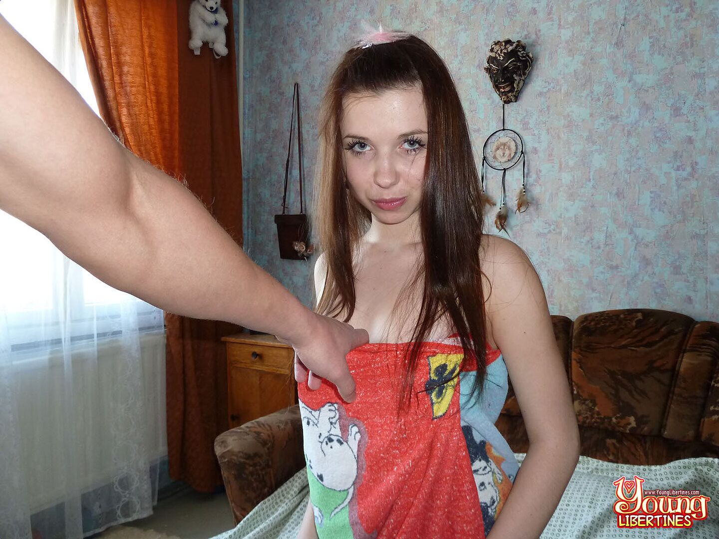 Teen sex after shower