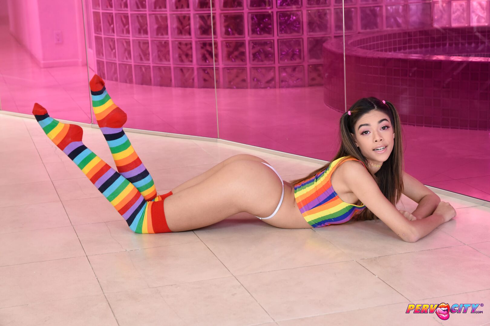 Latina Interracial Anal Creampie