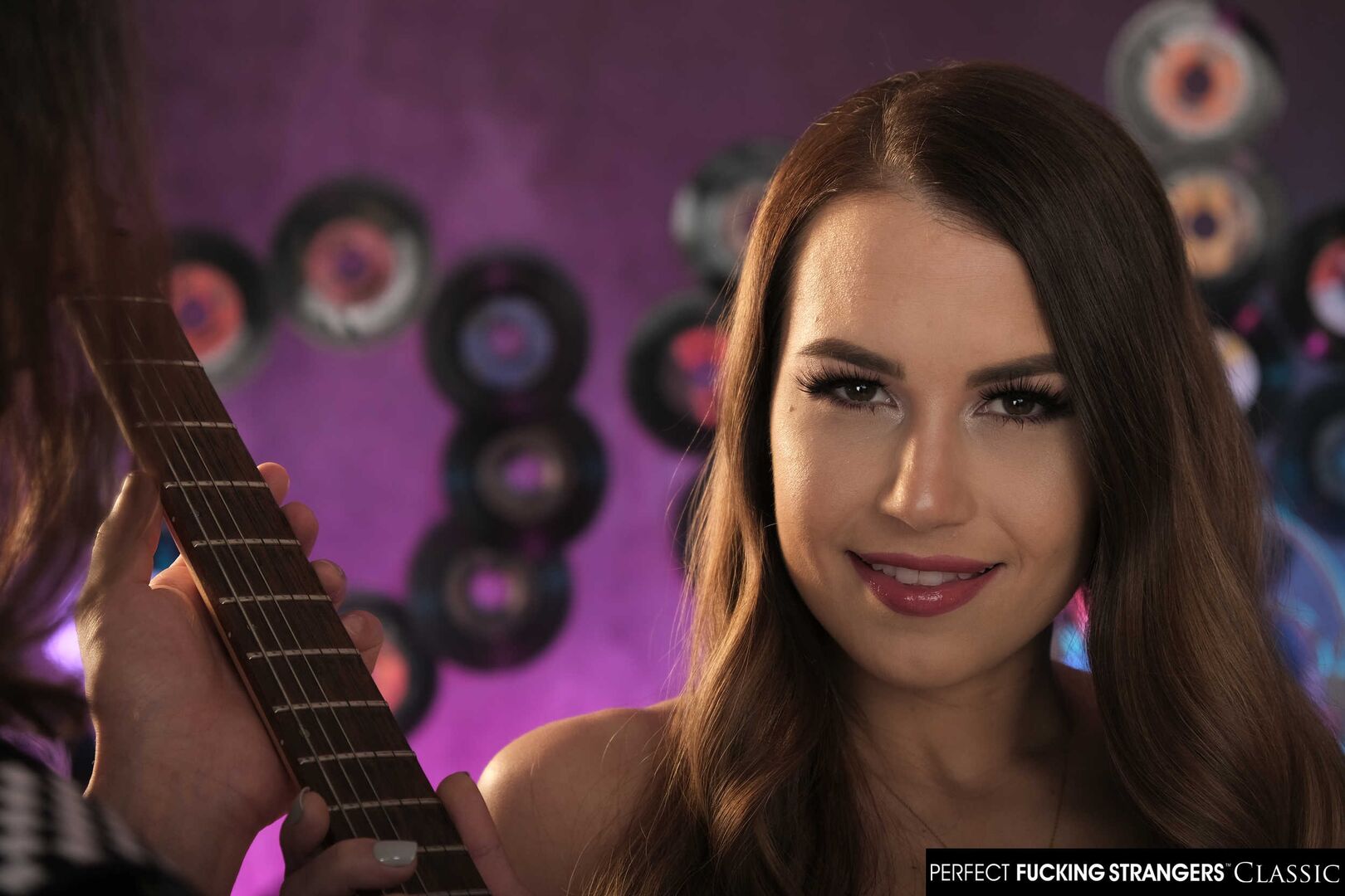 Married babe, Kendall Kayden, goes 'groupie' and fucks a rock star for his guitar