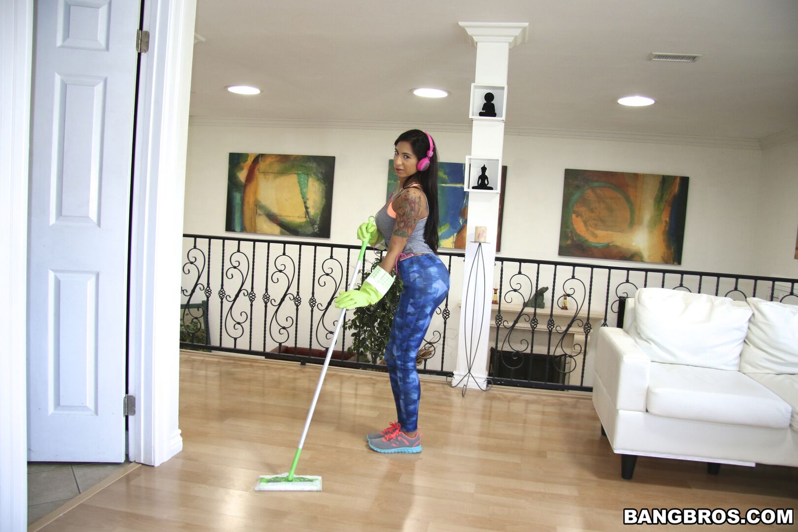 Stacy Jay cleans every last drop