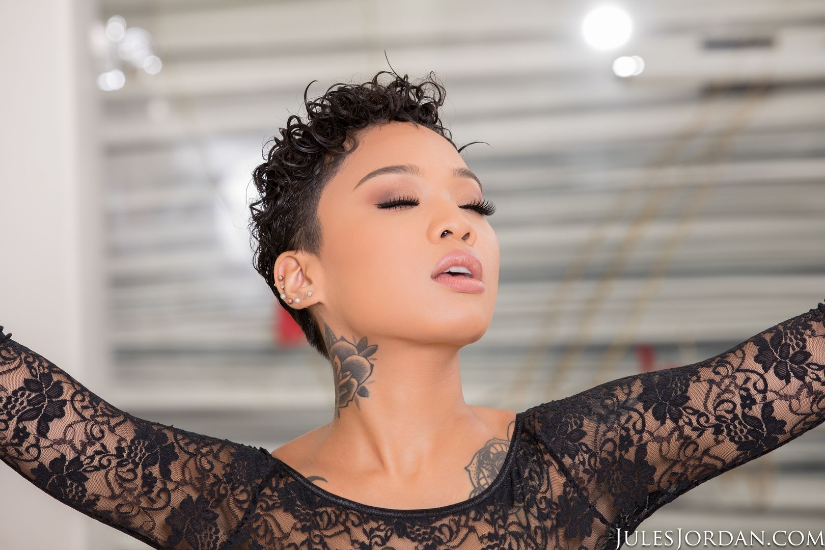 Blasian Babe Honey Gold Rewarded With 12 Inches Of Cock