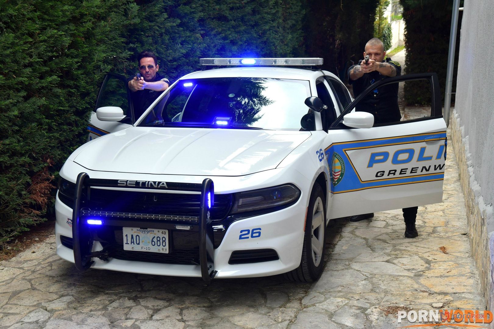 4 Cops, 3 Naughty Girls Equals Orgy at the Cop Shop GP1863