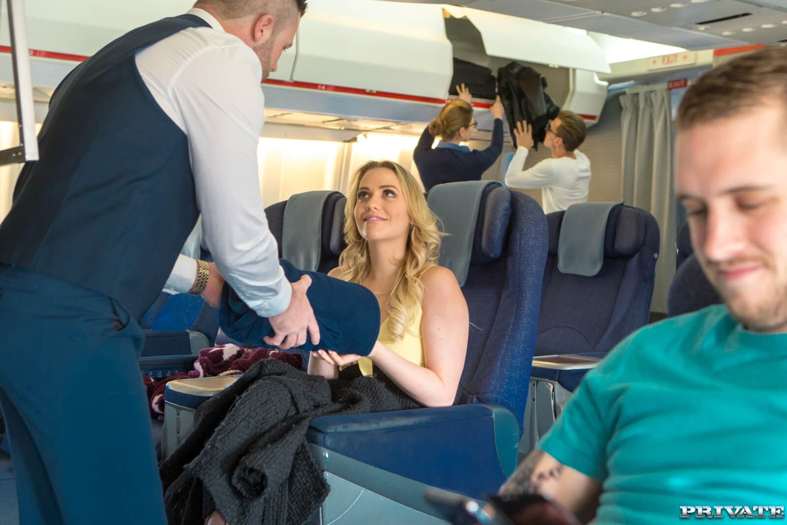 Mia Malkova, debuts for Private by fucking on a plane