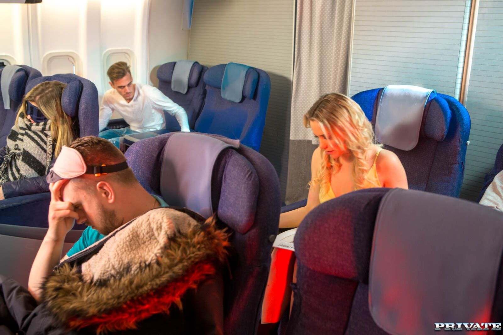 Mia Malkova, debuts for Private by fucking on a plane