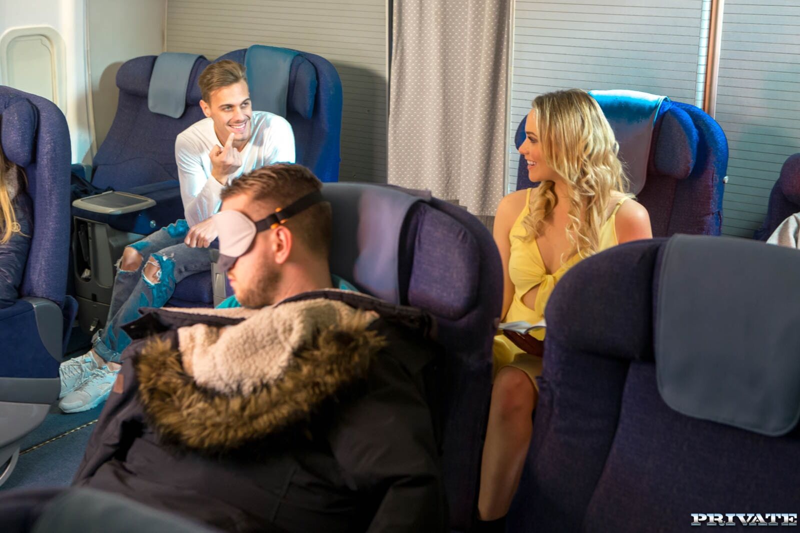 Mia Malkova, debuts for Private by fucking on a plane