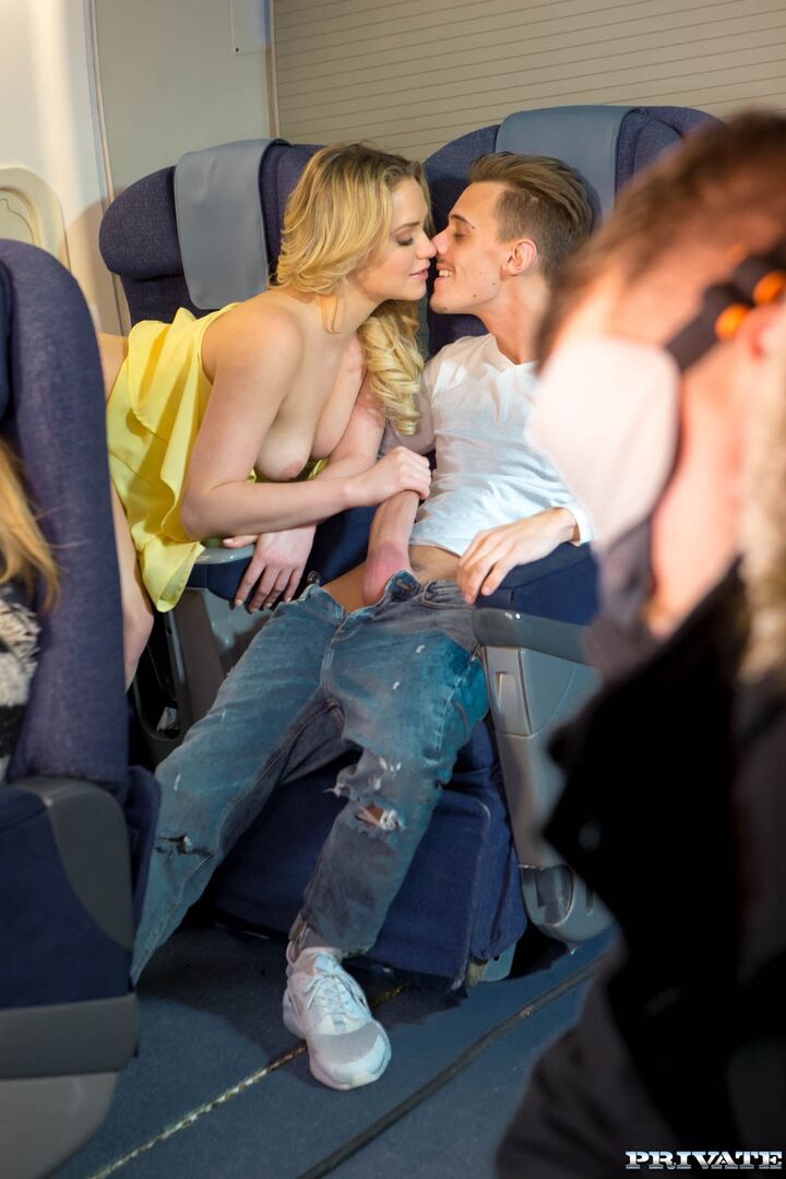 Mia Malkova, debuts for Private by fucking on a plane