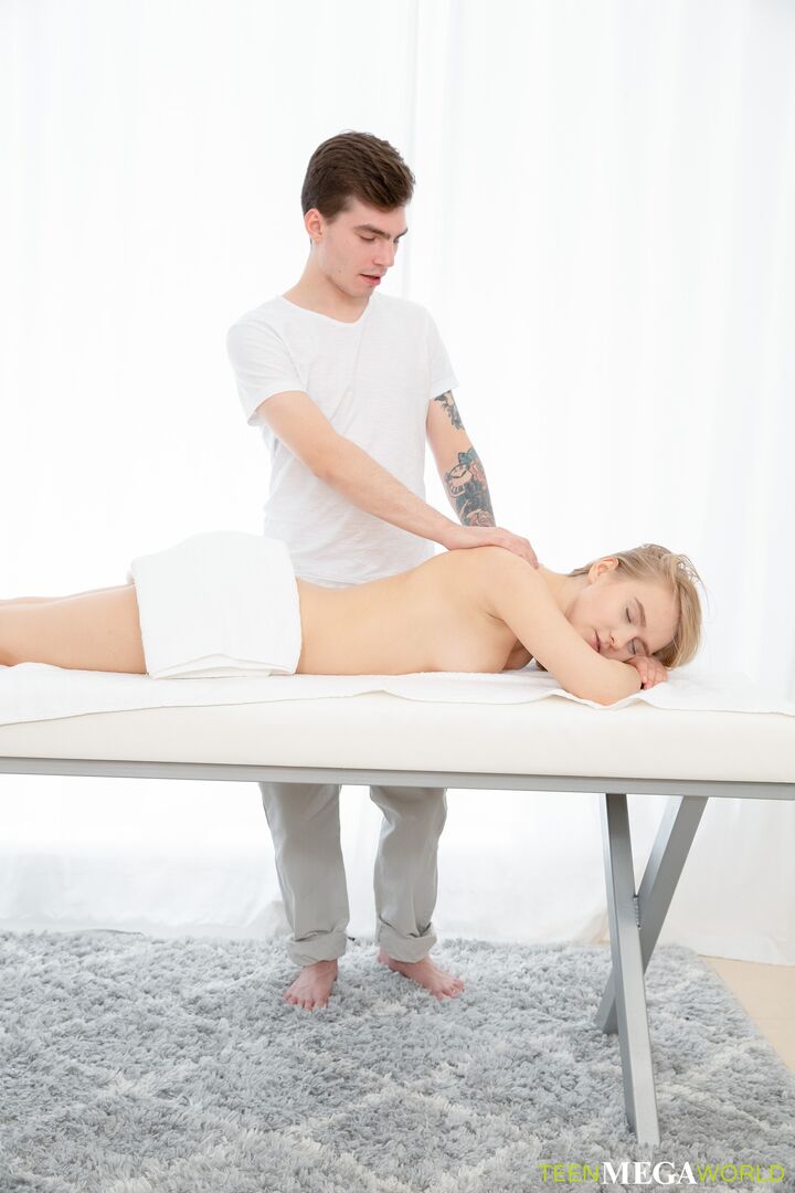 Wild fuck after a massage