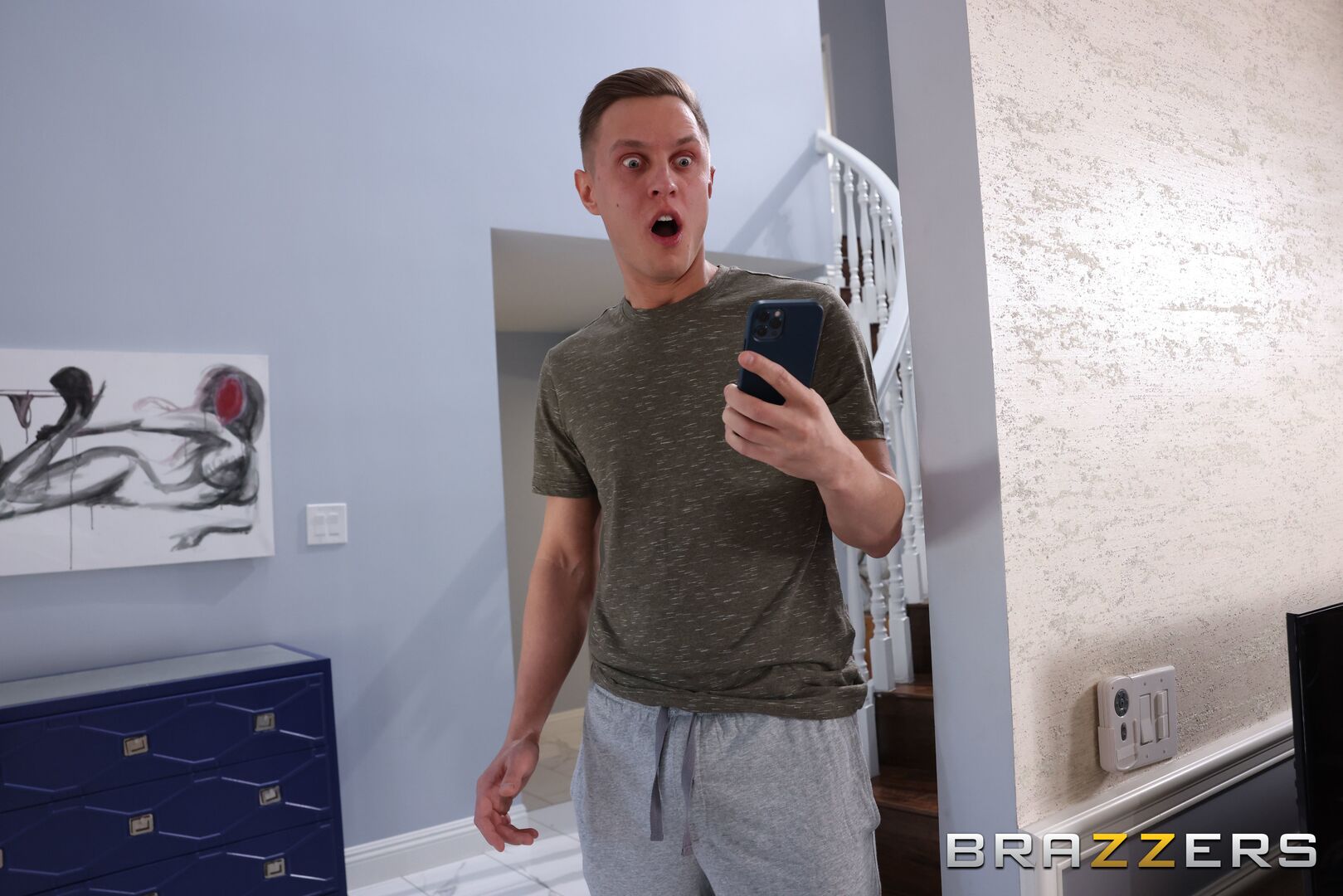Cleaning The College Guy's Cock