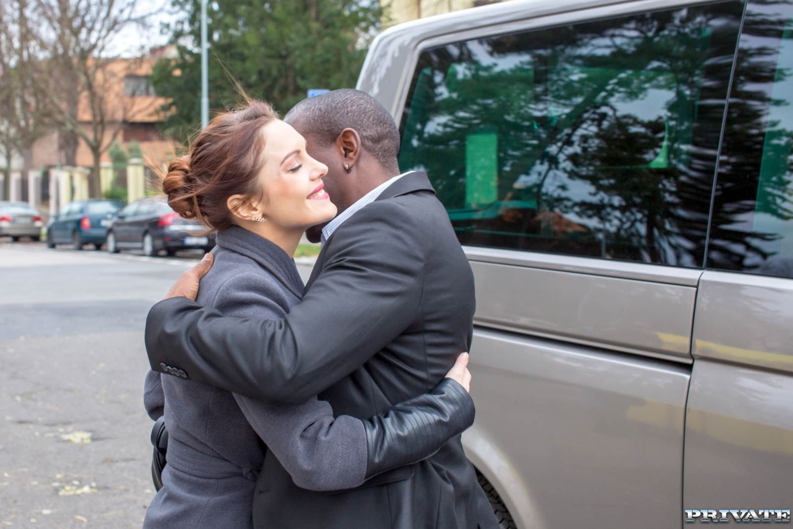 Dominica Phoenix takes interracial anal without leaving the taxi