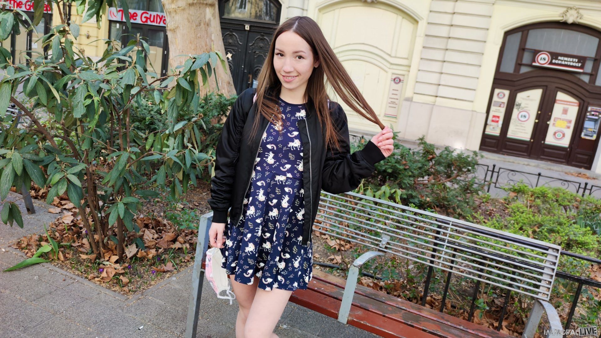Petite Russian Does Not Want to be a Tourist, She Wants To Try A Threesome!