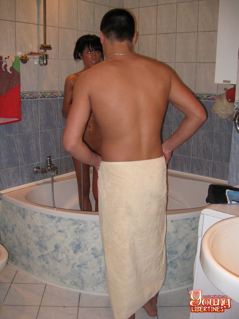 Bumping uglies in a shower