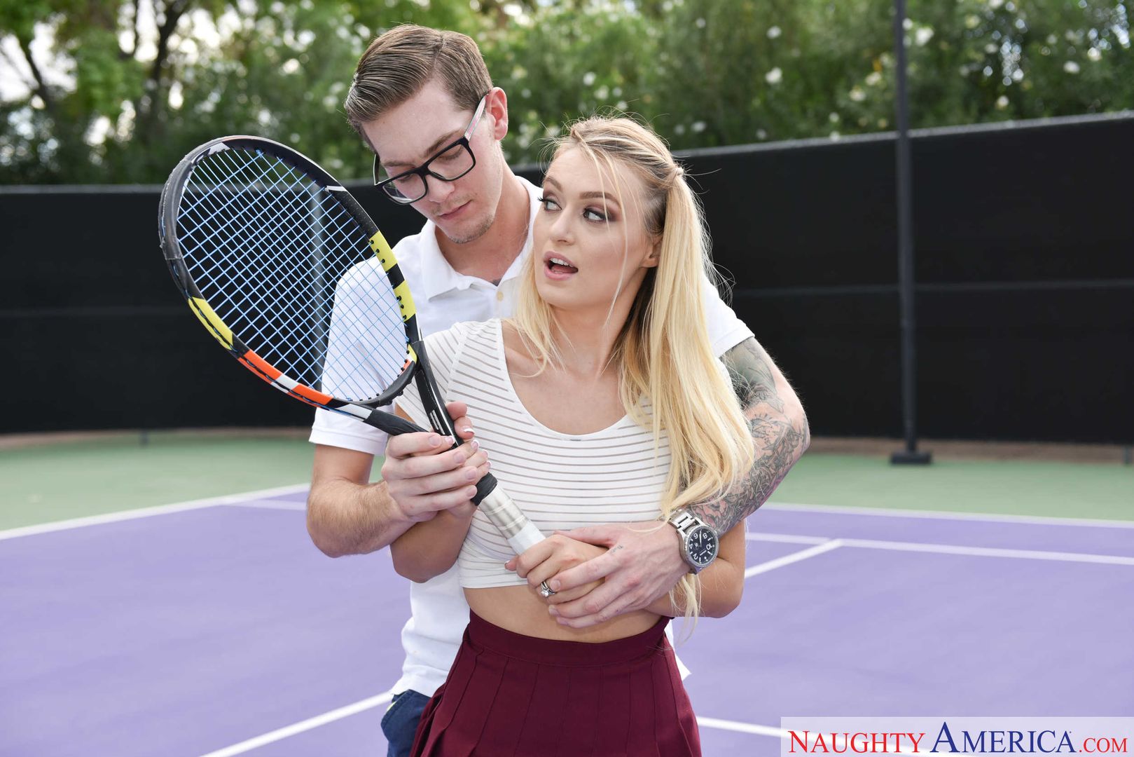 Natalia Starr fucking in the outdoors with her medium tits