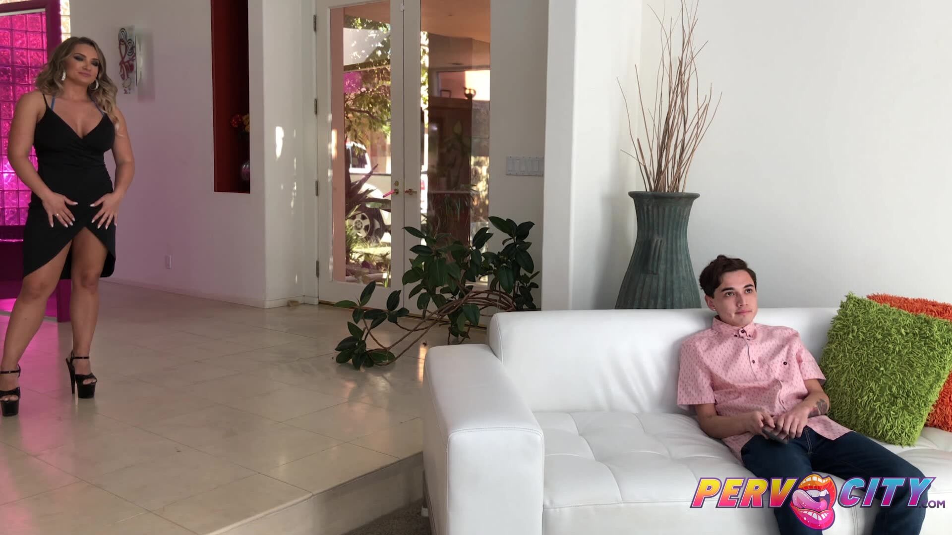 BTS Busty Blonde Cali Carter