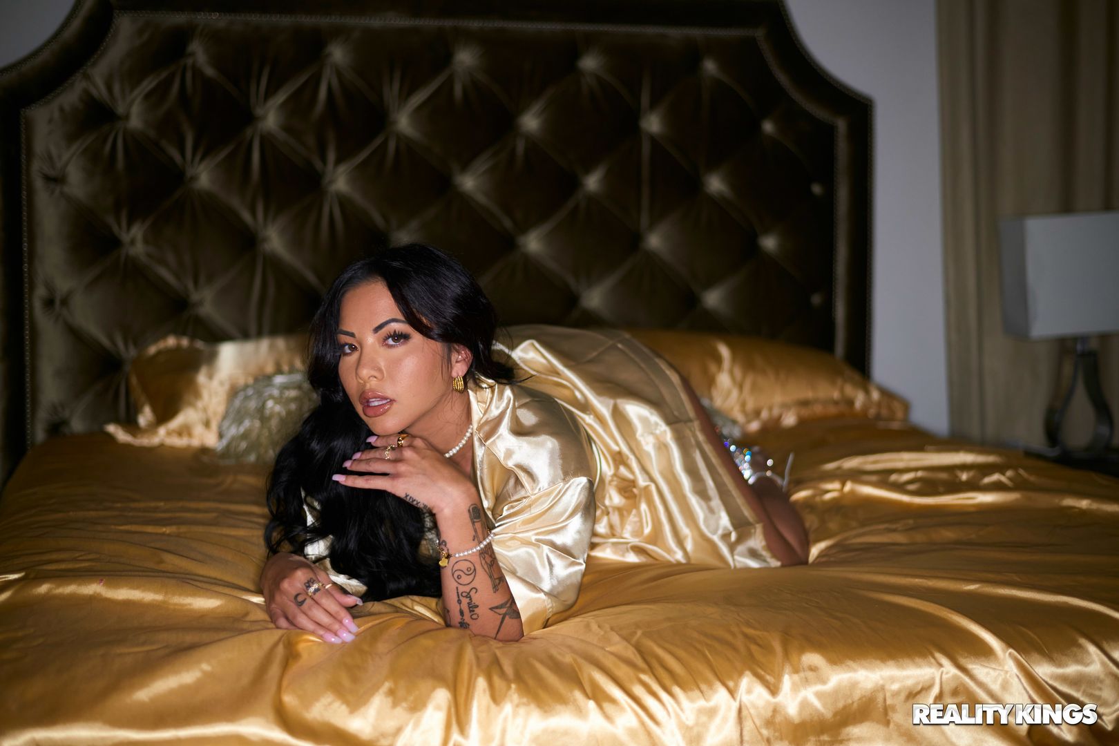 The Splendor in Gold Lingerie