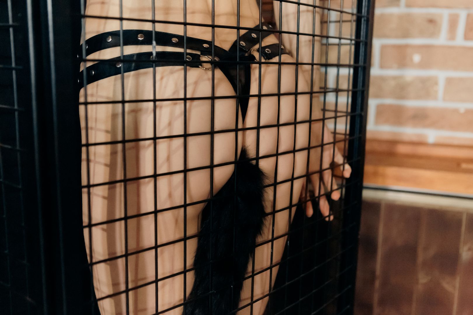 Sweet blonde goes down into the dungeon