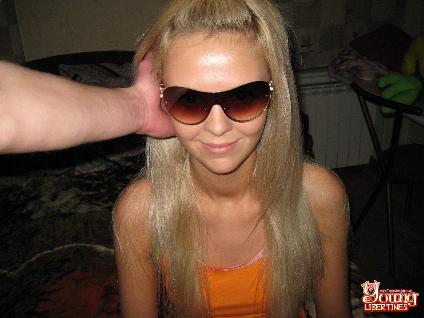 BLONDE TEENY FOND OF COCK