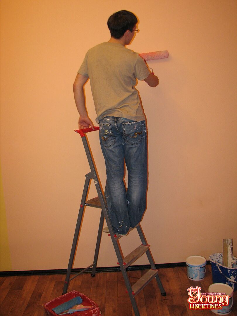 DOUBLE-FUCKED BY THE PAINTERS