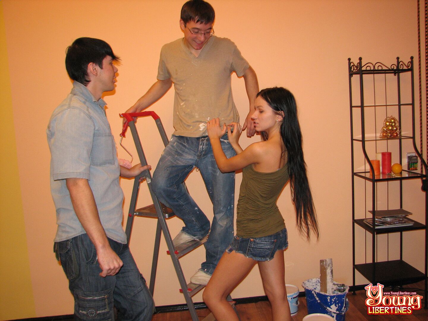 DOUBLE-FUCKED BY THE PAINTERS