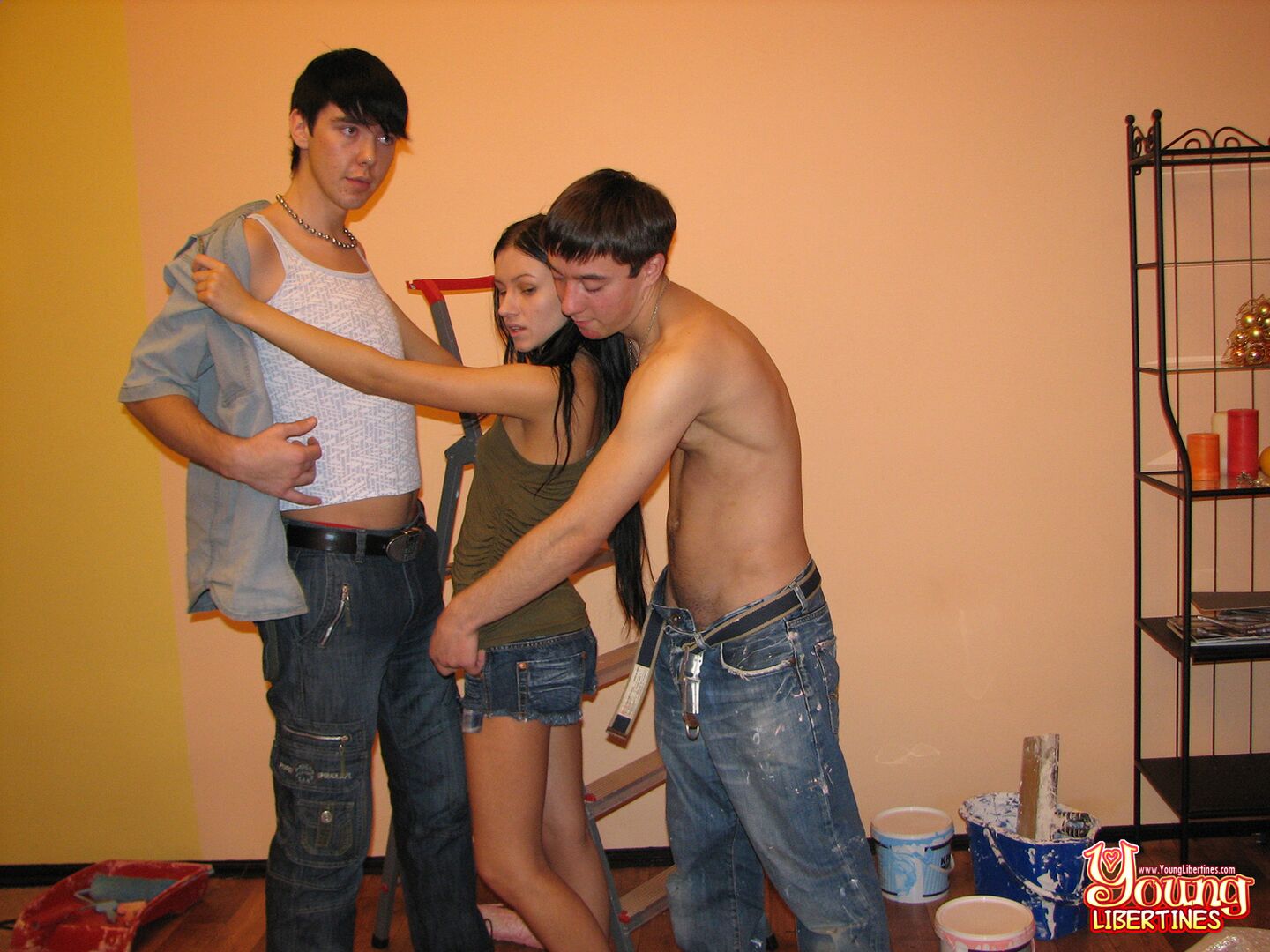 DOUBLE-FUCKED BY THE PAINTERS