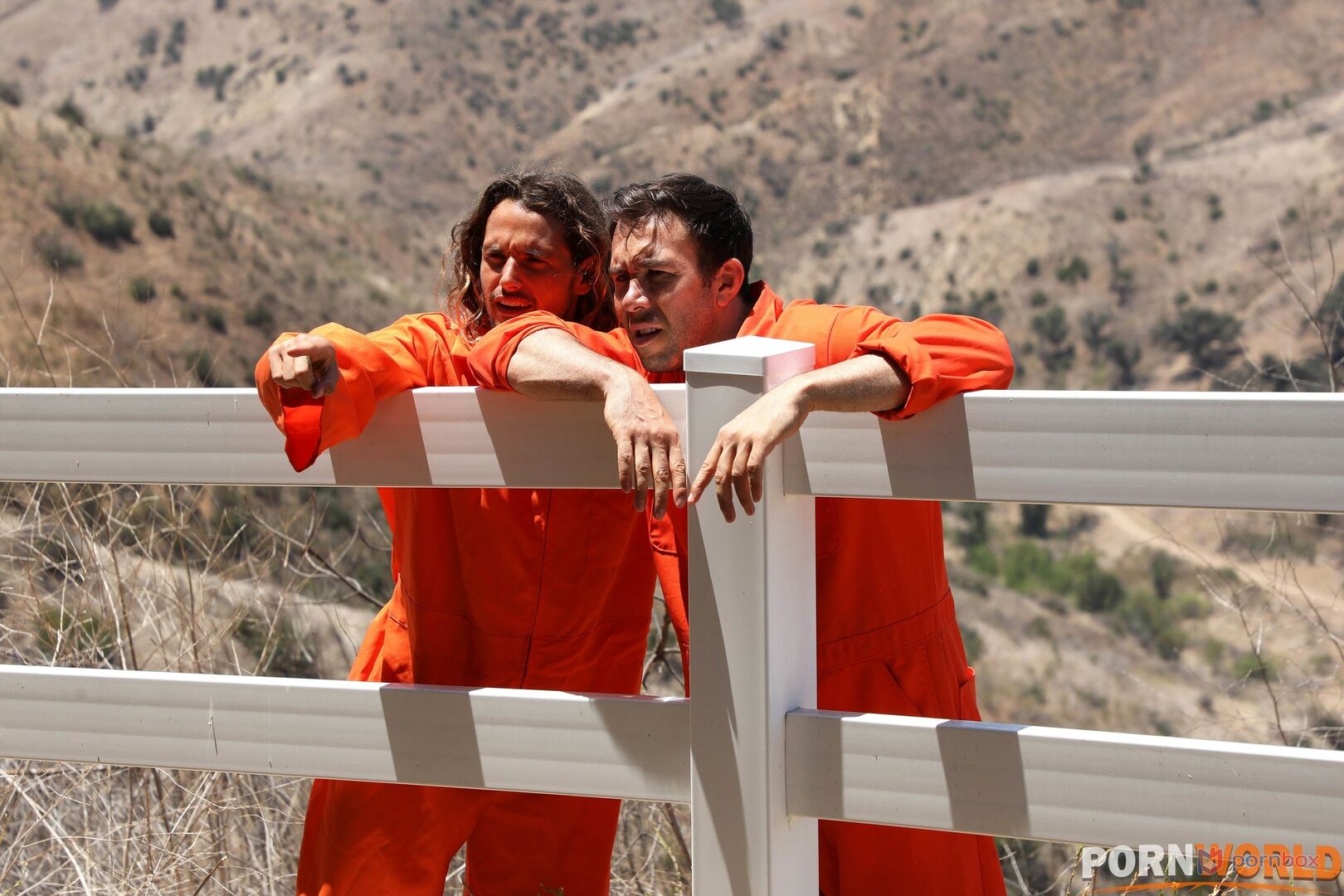 Busty Blonde Slut Skylar Vox Tagged Teamed by 2 Escaped Prisoners GP1960