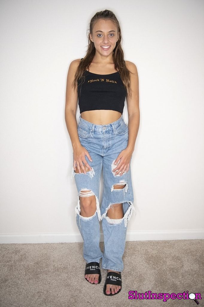Slut Gia Derza Collared and Leashed