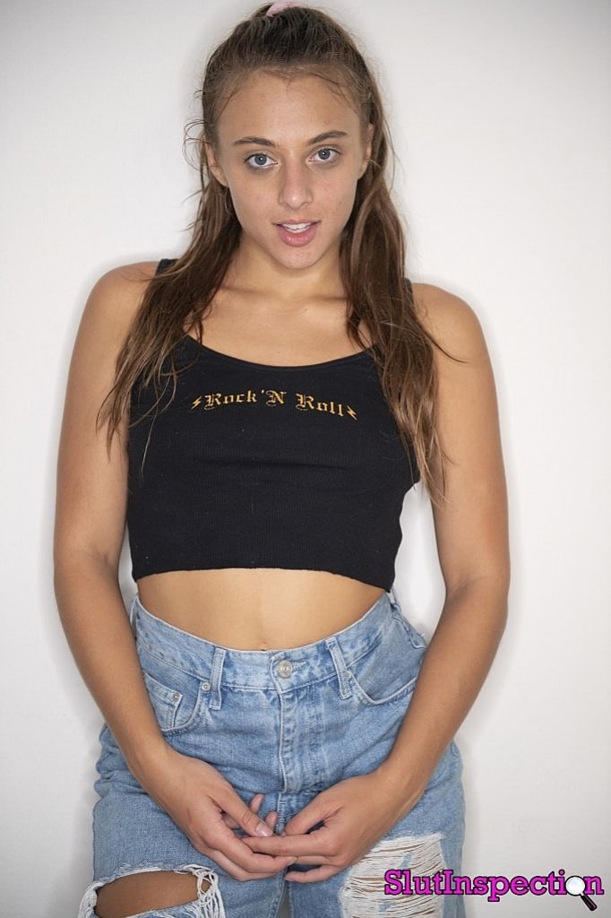 Slut Gia Derza Collared and Leashed