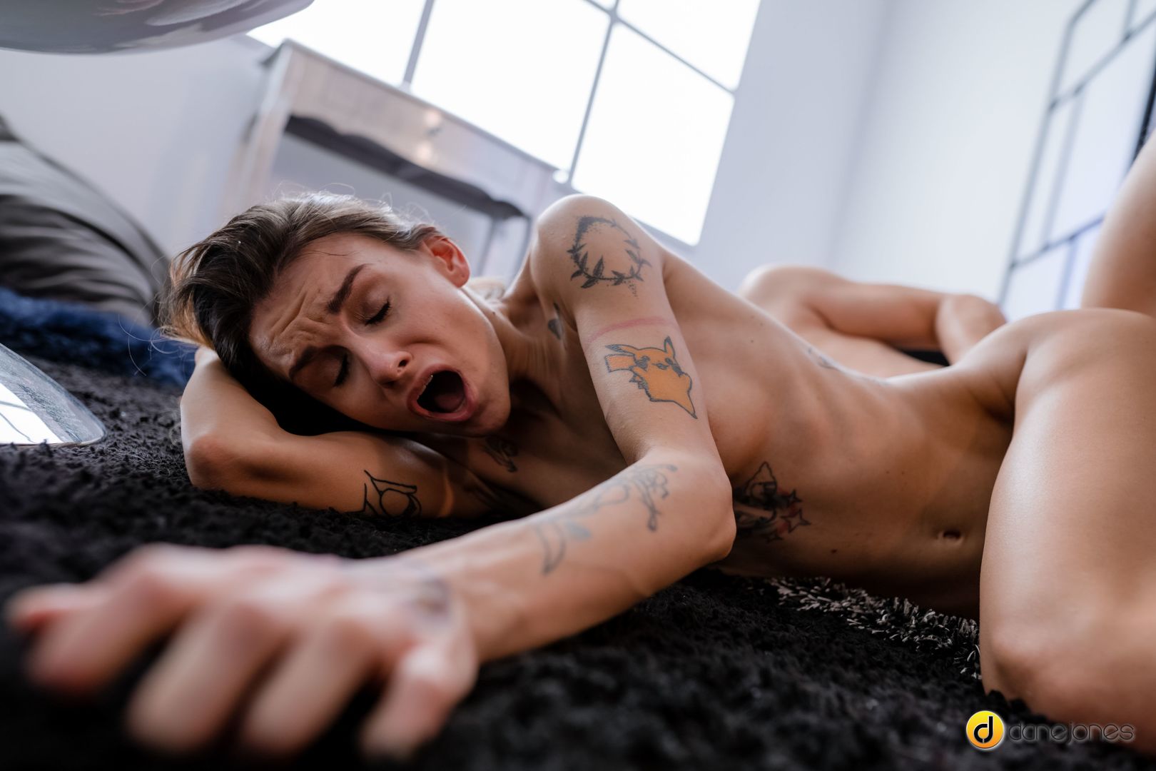 Skinny small tits Czech loves sex