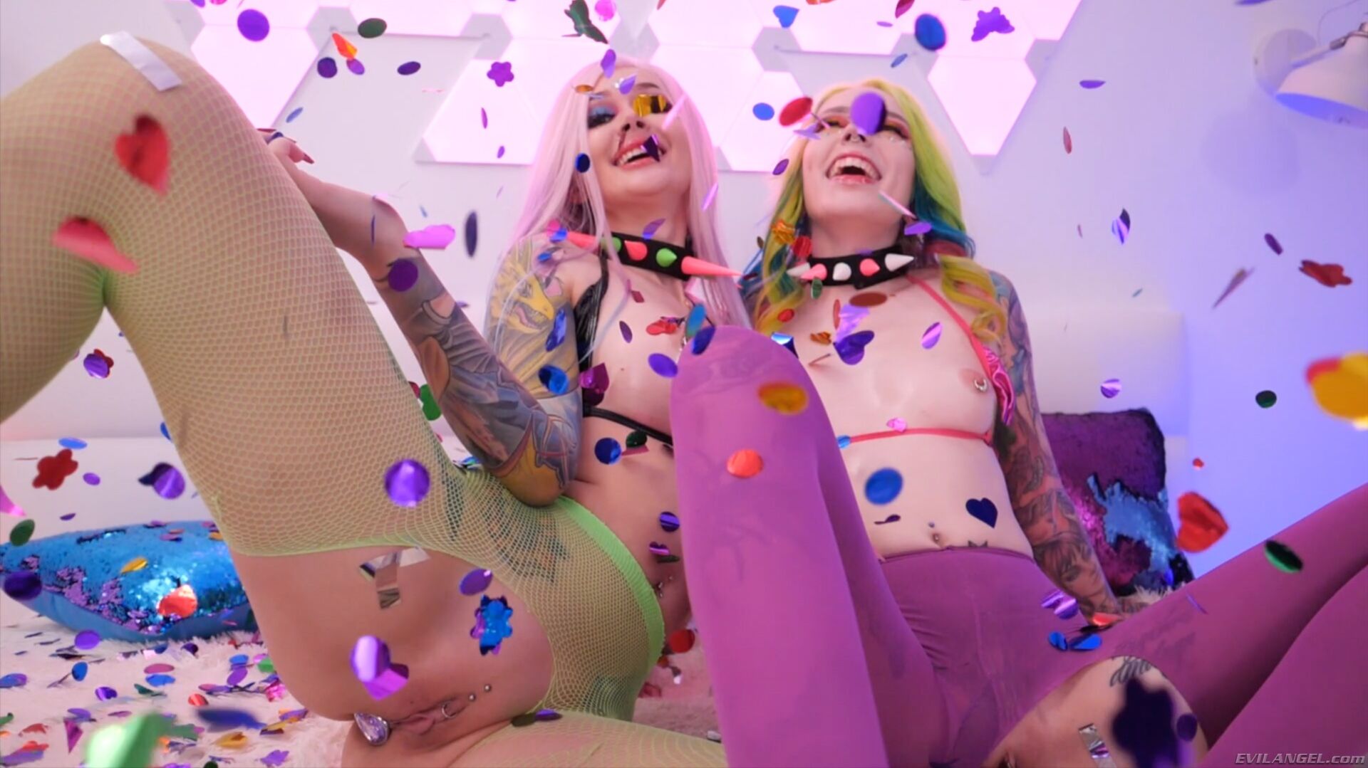 Sex Lesbian Party With Purple Bitch
