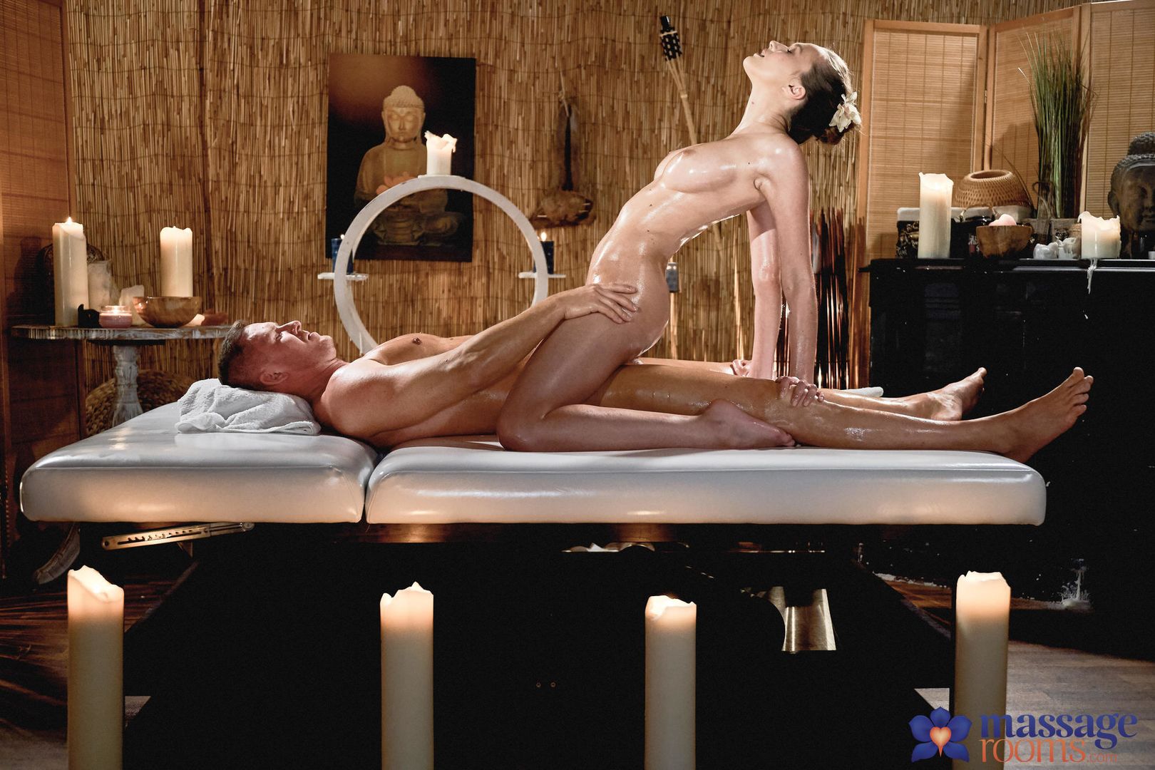 Wonder tits teen oil body massage