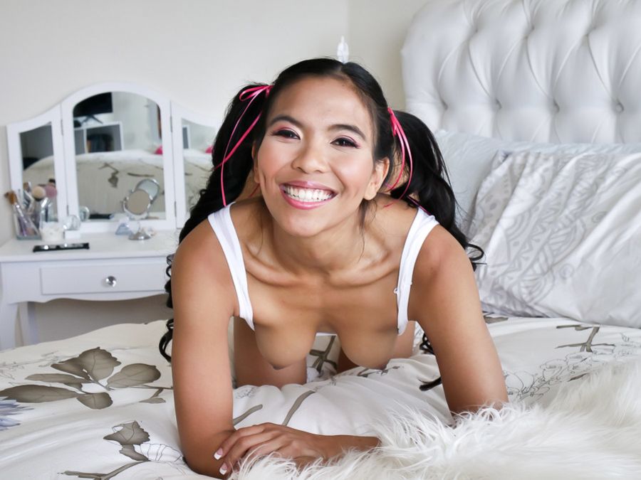 Pigtails And Asian Pussy