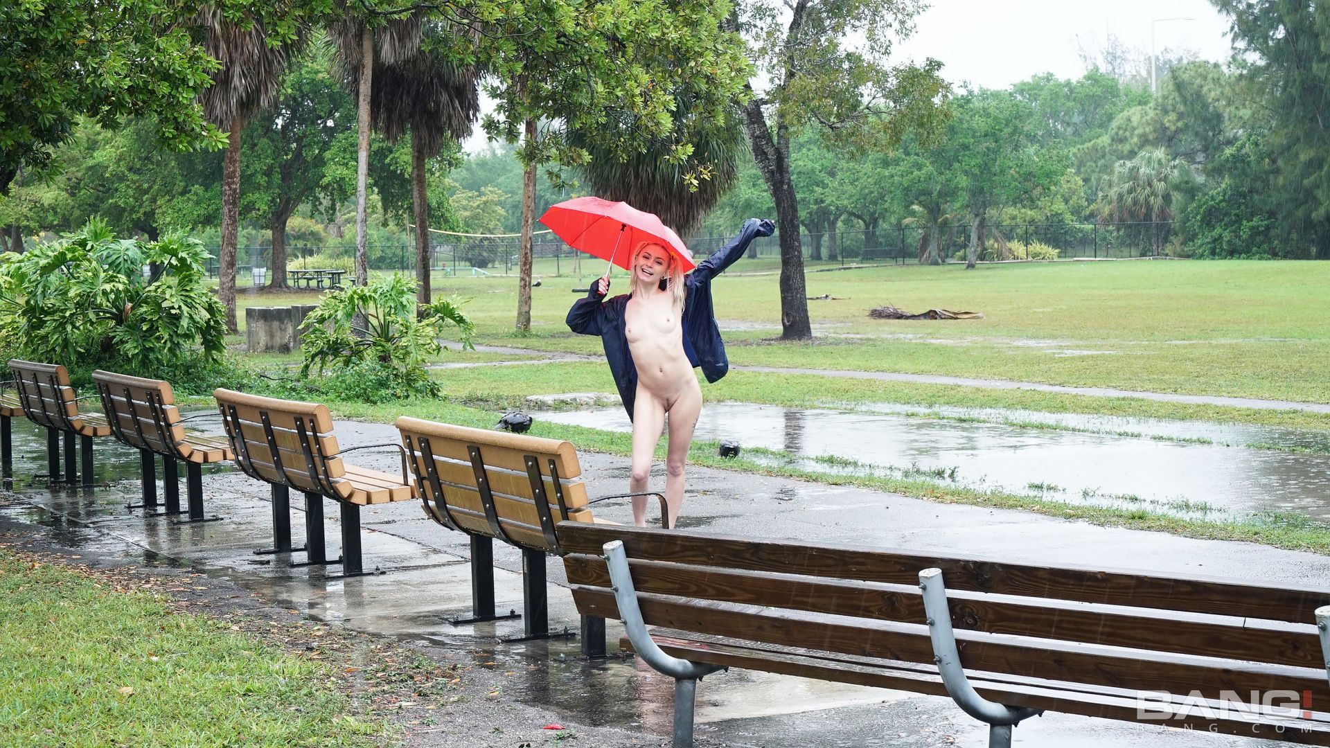 Chloe Temple Strips And Fucks In Public On A Rainy Day!
