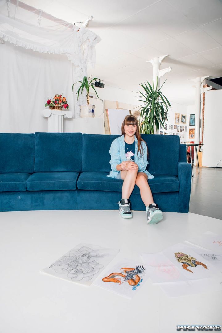 Luna Rival enrolls in our art school and gives anal