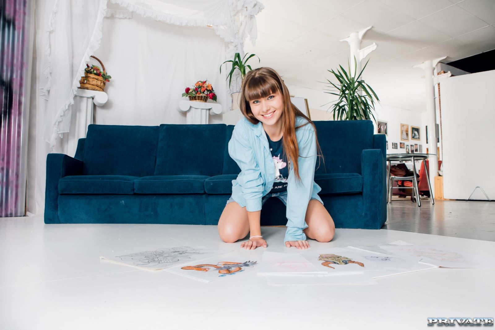 Luna Rival enrolls in our art school and gives anal