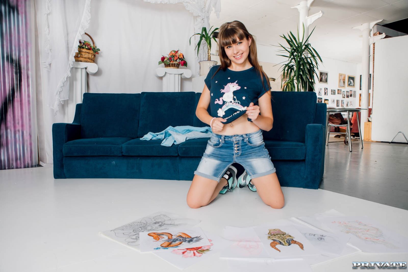 Luna Rival enrolls in our art school and gives anal