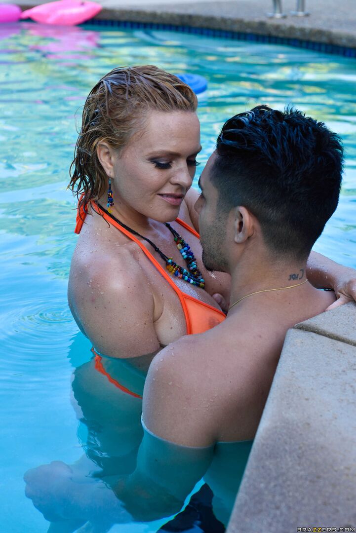 Milf Crashes Pool Party