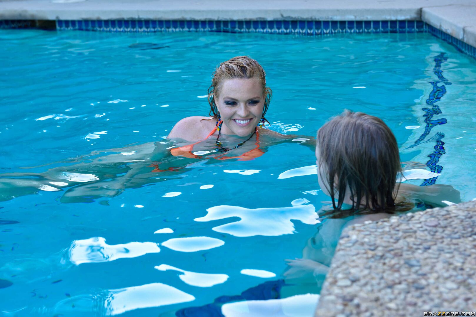 Milf Crashes Pool Party