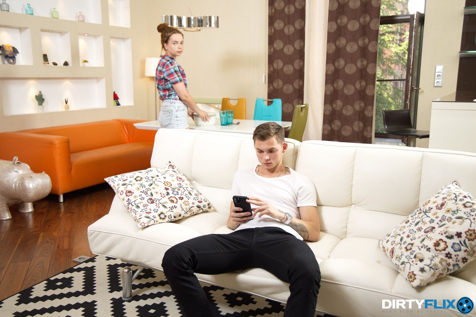 Teens fuck instead of dinner
