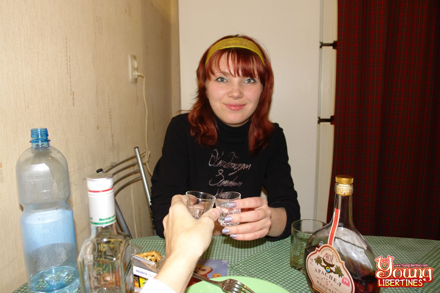 Redhead teeny enjoying hot sex