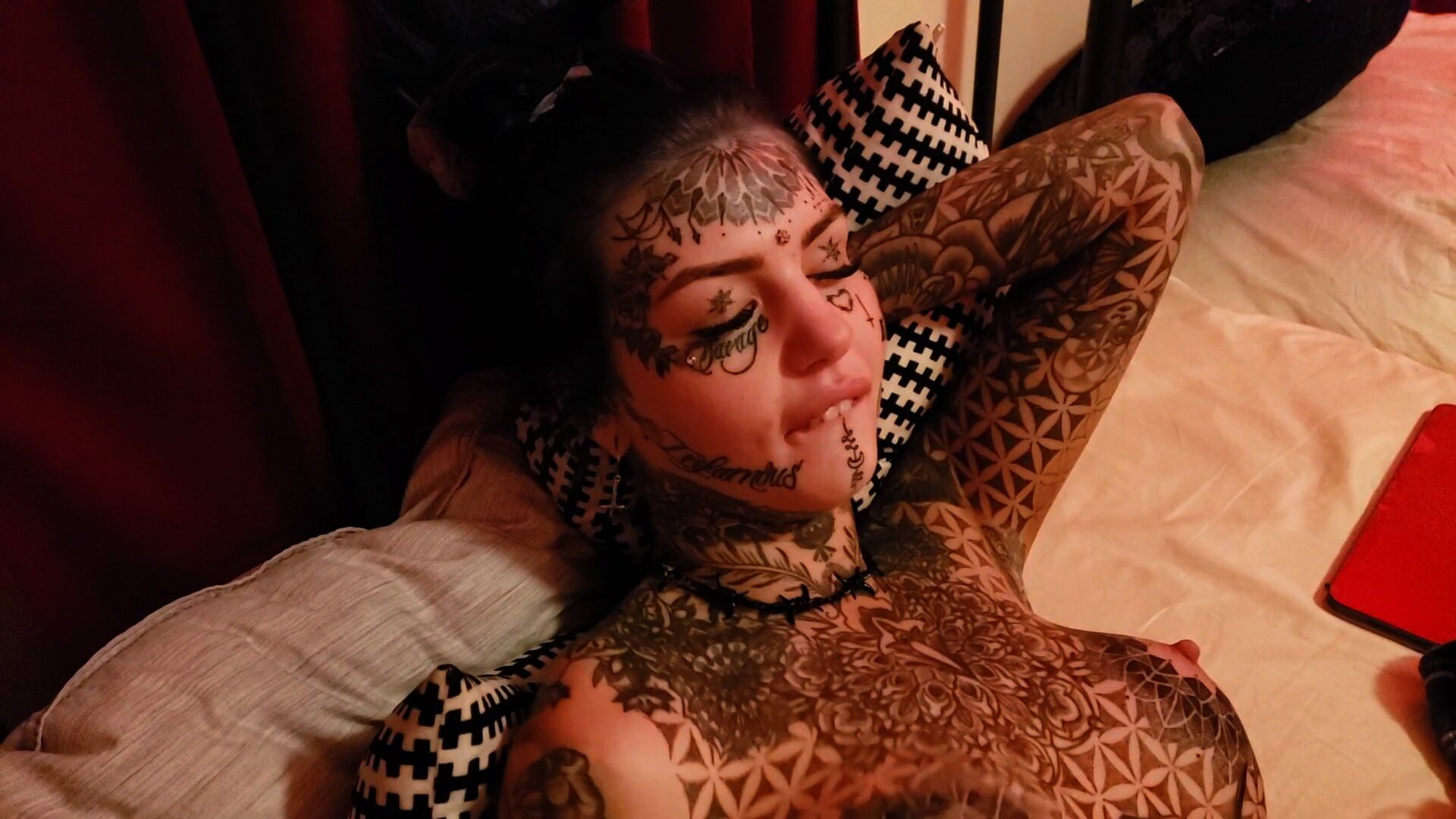 Inked Up Beauty Amber Luke Craves for Big Cock