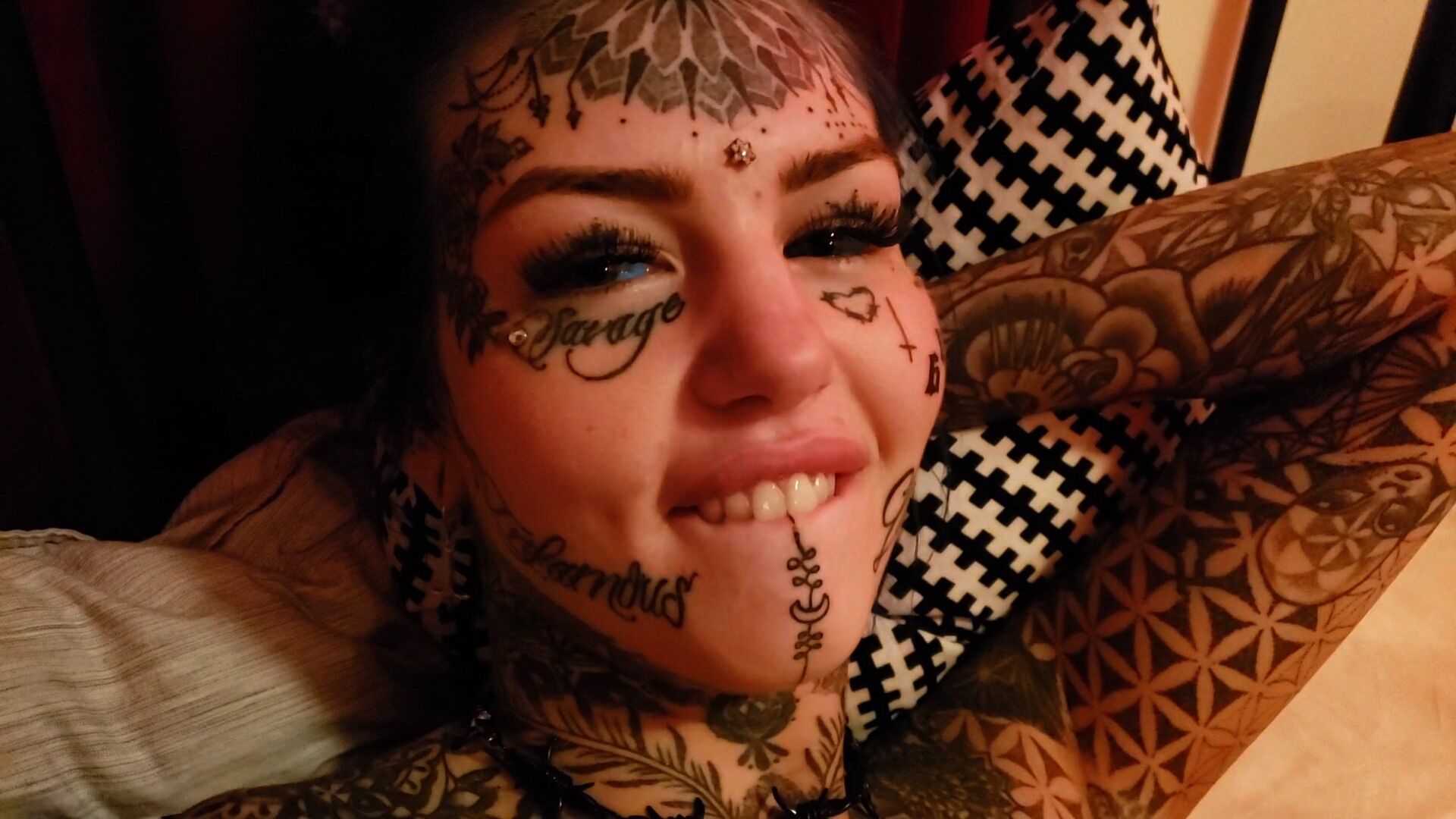 Inked Up Beauty Amber Luke Craves for Big Cock