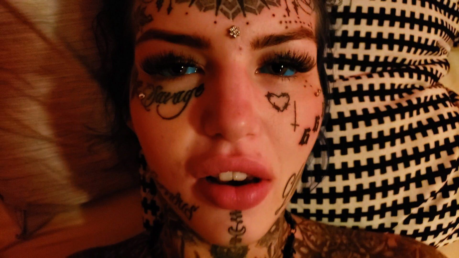 Inked Up Beauty Amber Luke Craves for Big Cock