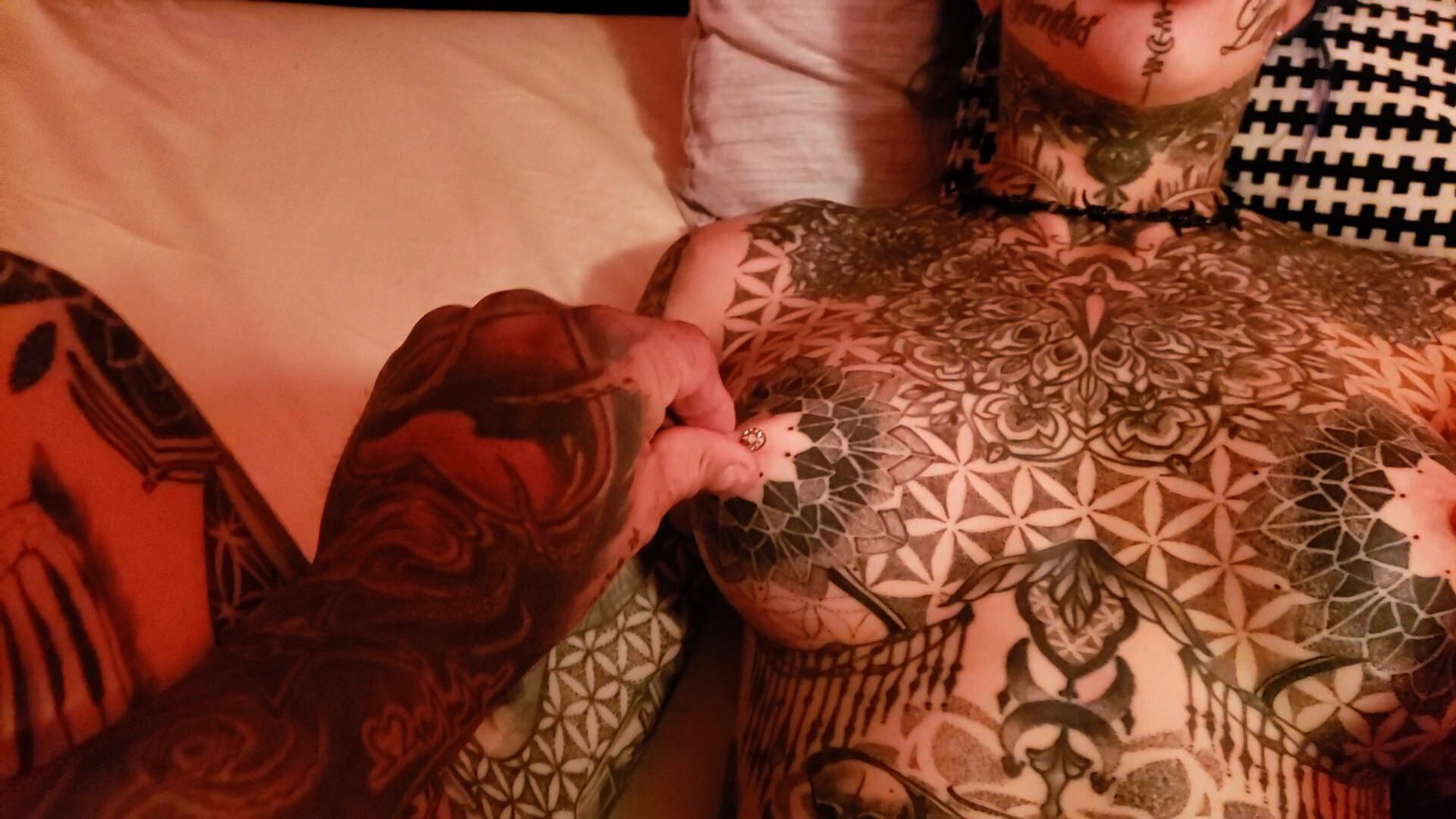 Inked Up Beauty Amber Luke Craves for Big Cock