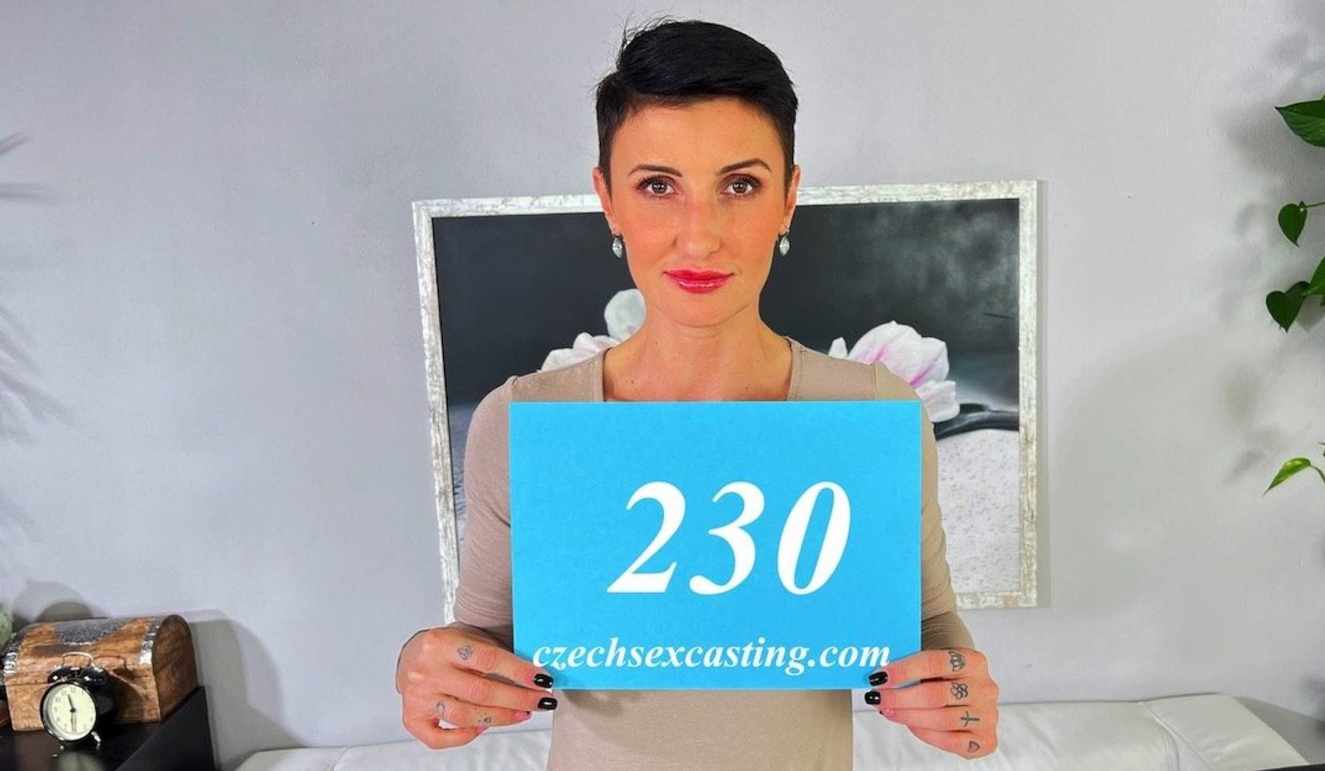 Czech tattooed milf is back in porn