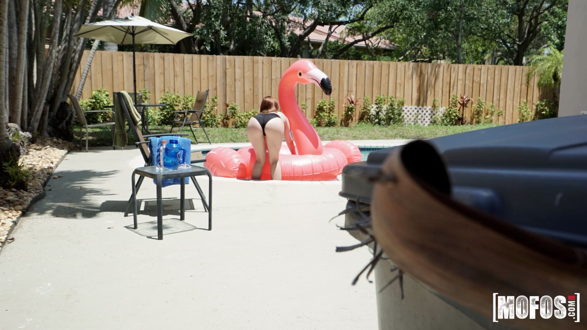 Poolside Peeking