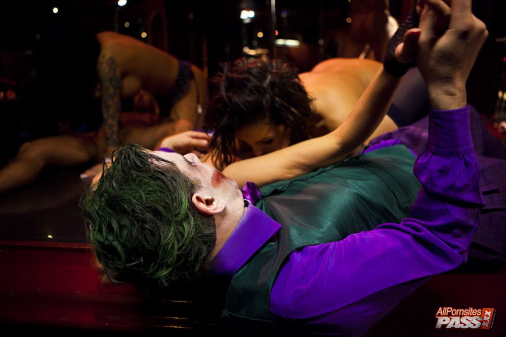 Big titty strippers in an orgy