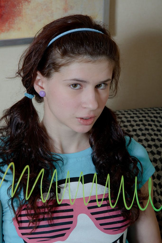 Young Brunette Millie Learns How to Give a Blowjob